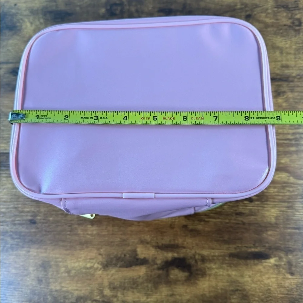Pink Cosmetic Bag with Handle